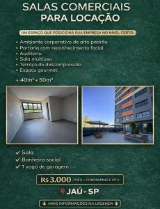 Sala Comercial de Alto Padrão - 40m² a 50m² - Trade Center Corporativo - Jaú/SP